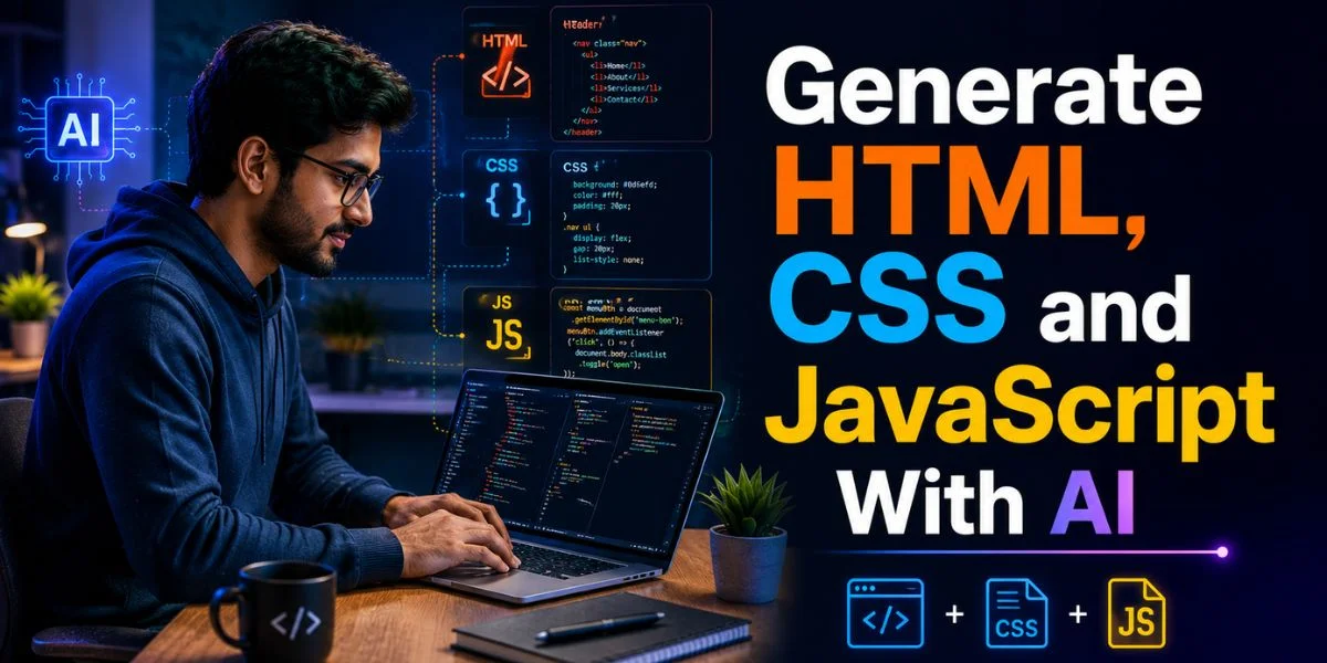 Generate HTML, CSS and JavaScript With AI